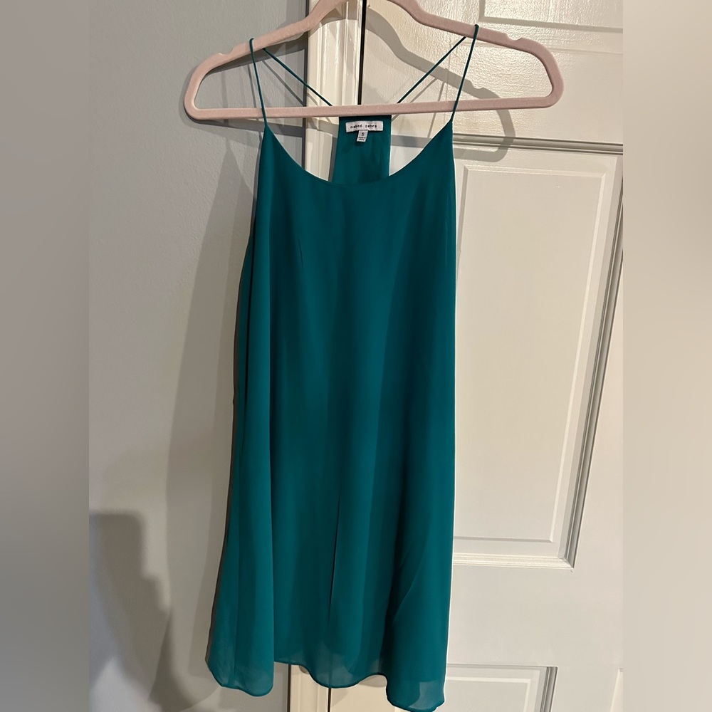 Size small emerald naked zebra dress